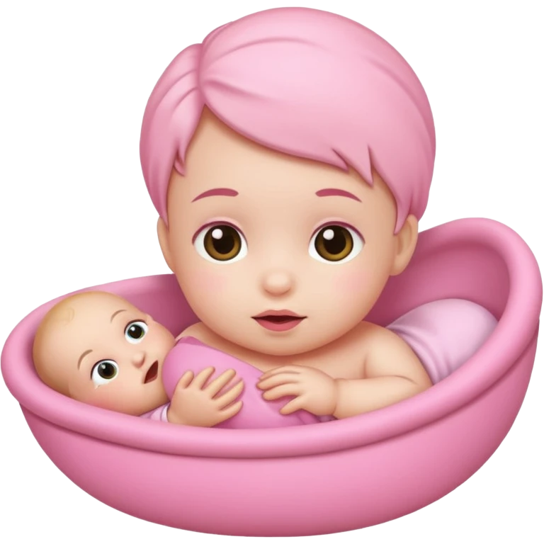 baby in pink emoji
