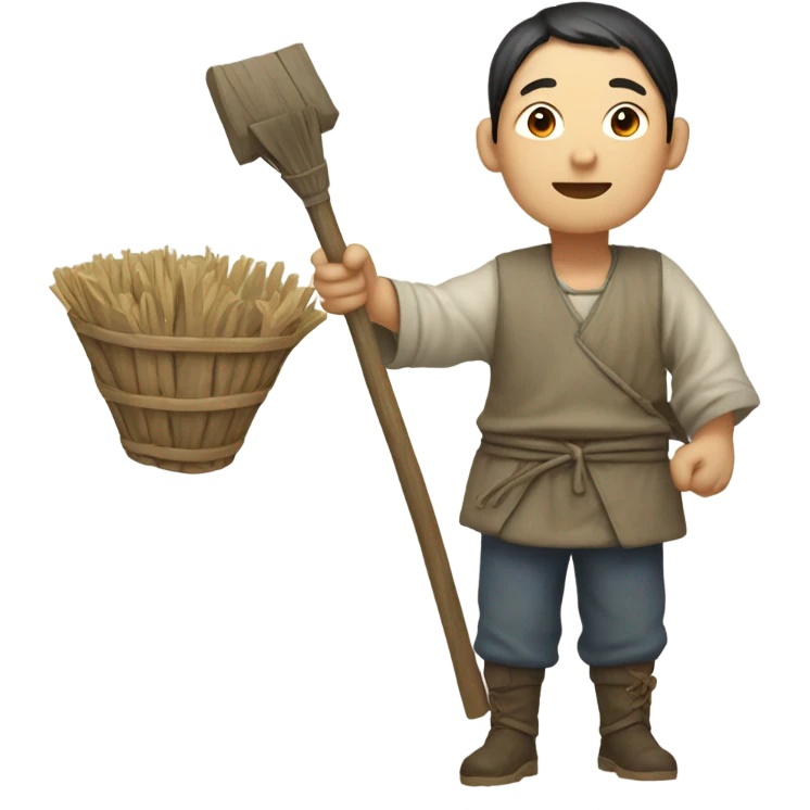Chinese peasant photorealistic emoji