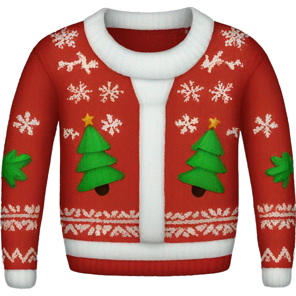 ugly christmas sweater emoji