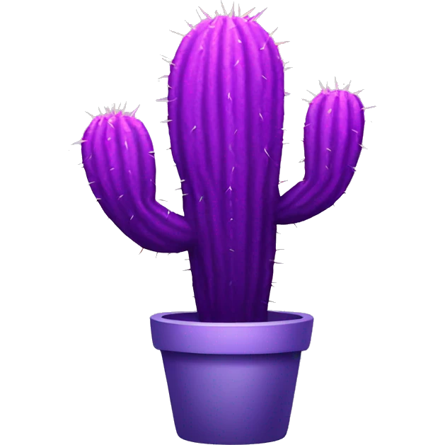 Purple Cactus emoji