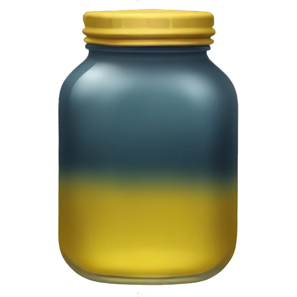 jar of dark yellow water emoji