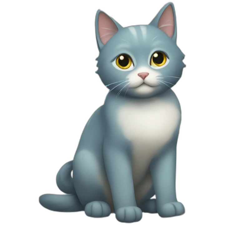 Un   Gato azul     Haciendo     El  pino emoji