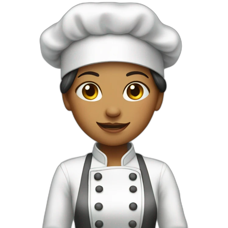 a girl cook food emoji