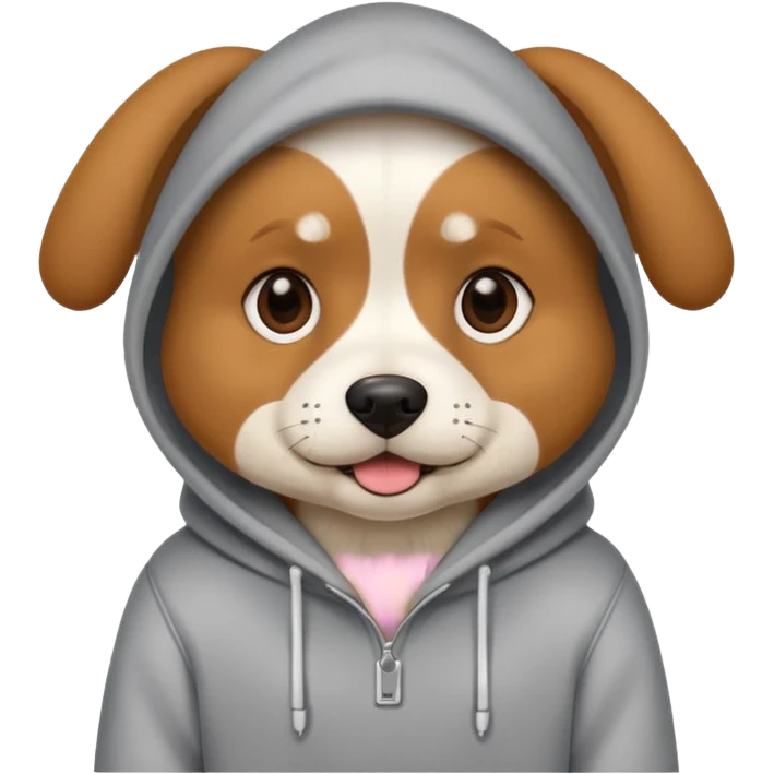 Собака в капюшоне emoji