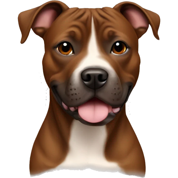 All brown Staffordshire bull terrier emoji