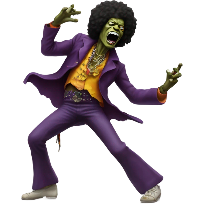 jimi hendrix zombie dancing emoji