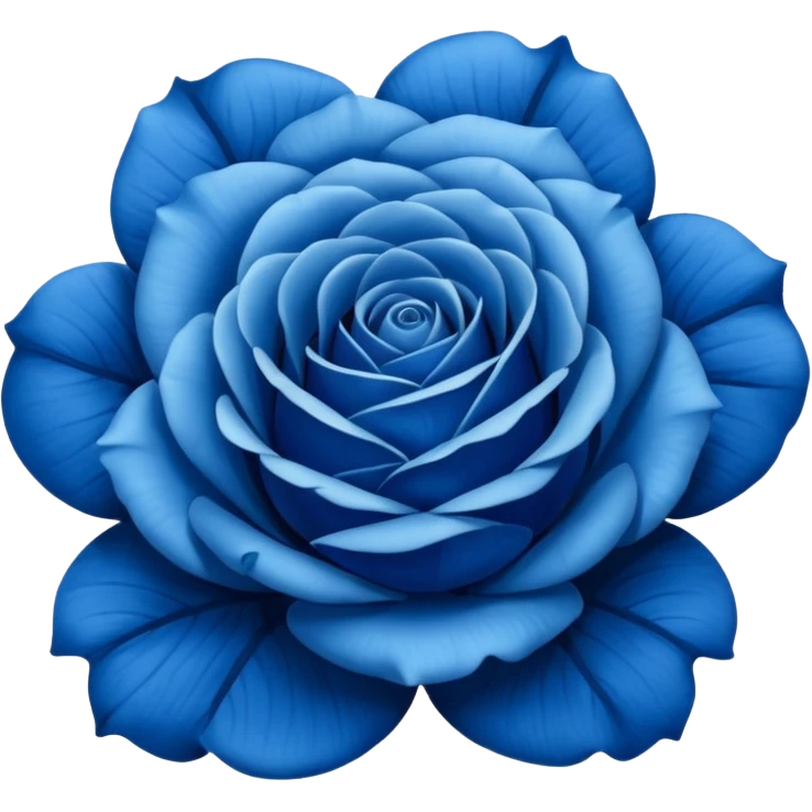 Blue rose emoji
