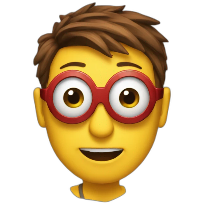 spiderman emoji but it's a minion emoji