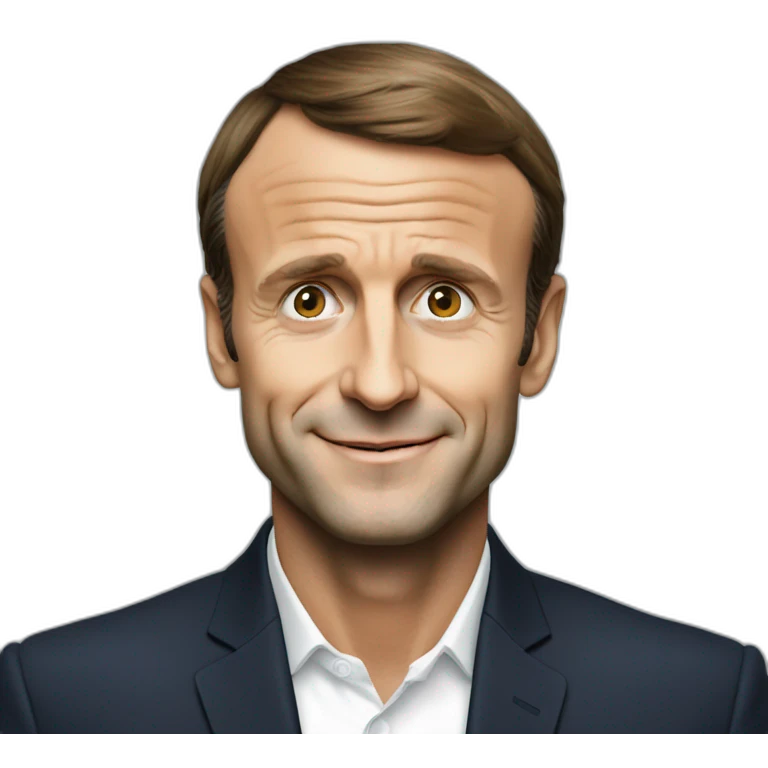 Emmanuel Macron under turtle emoji