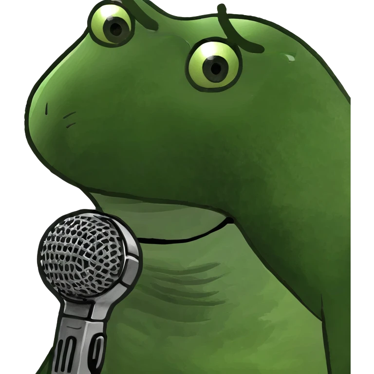 Big man singing emoji