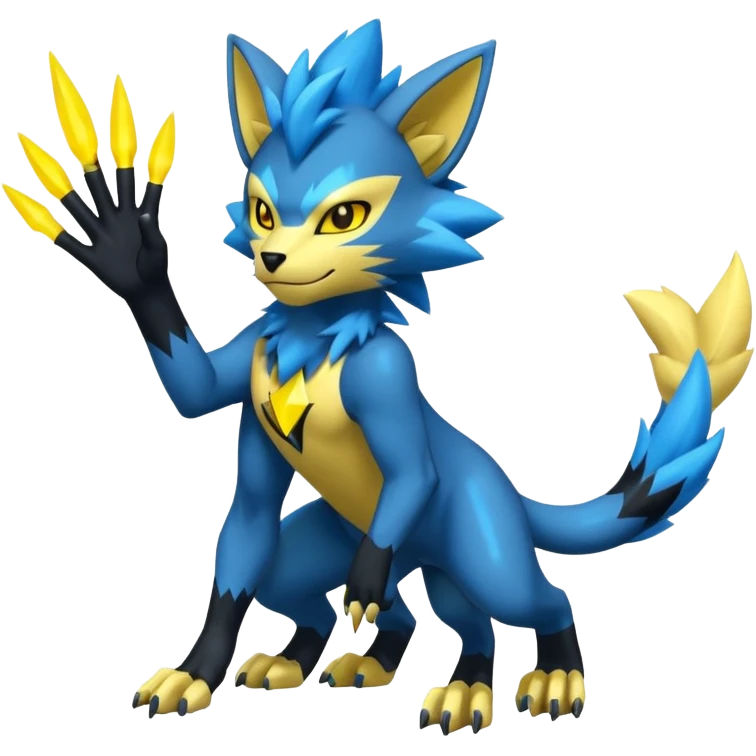 Zeraora-Luxray-Fakémon-hybrid-creature (full body)  emoji