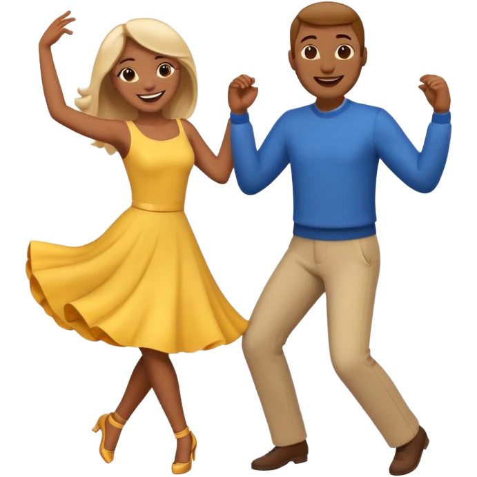 couple dancing, emoji emoji