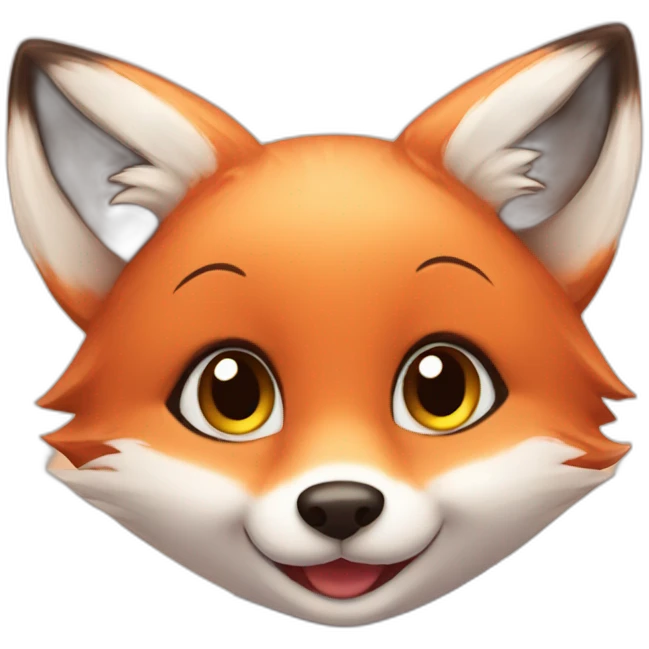 very sweet baby fox emoji