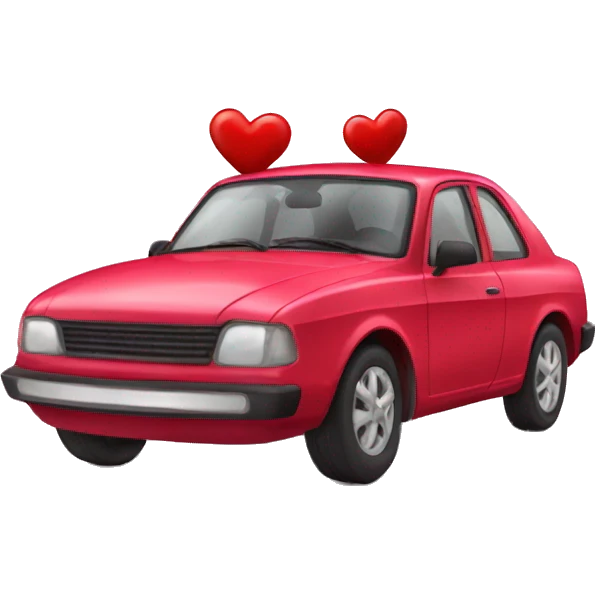 La valentine voiture emoji
