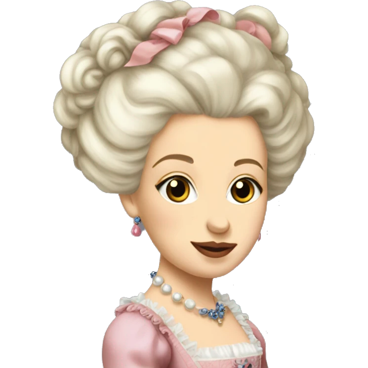 young marie antoinette portrait emoji