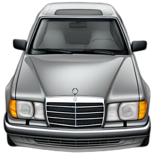 mercedes 300d turbo w124 grey emoji