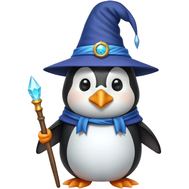 Penguin Wizard emoji