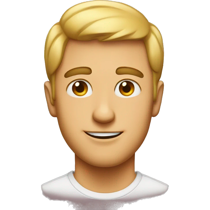 A guy with hearts for eyes emoji