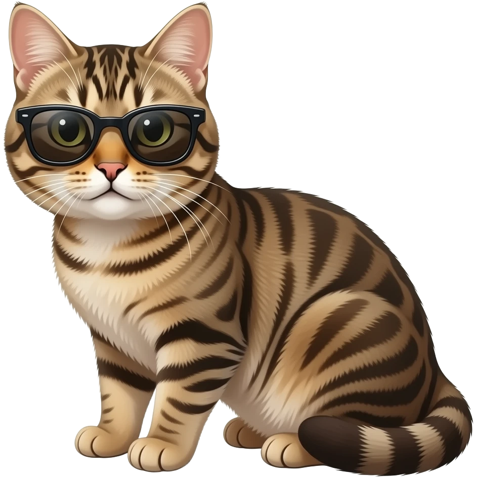 Cat wearing sunglasses emoji