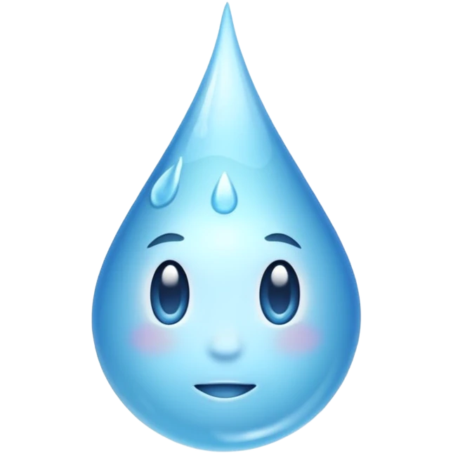 A drop of water  emoji