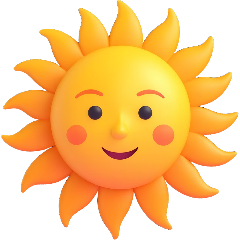 A sun emoji