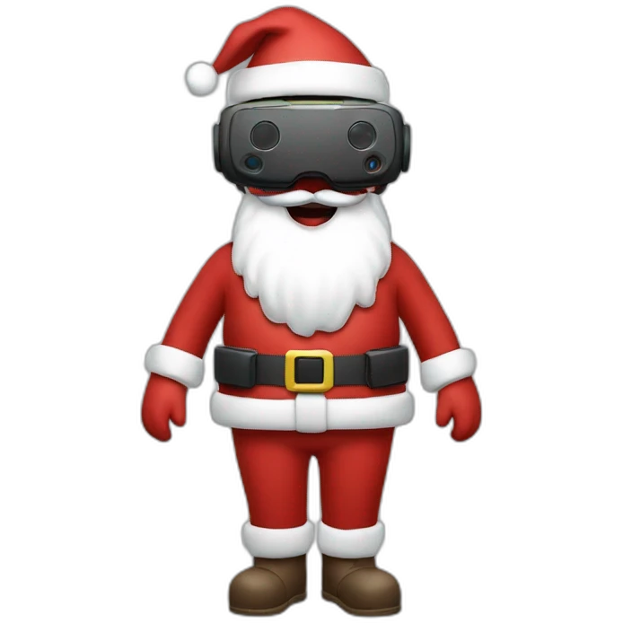 Santa in vr headset full body emoji