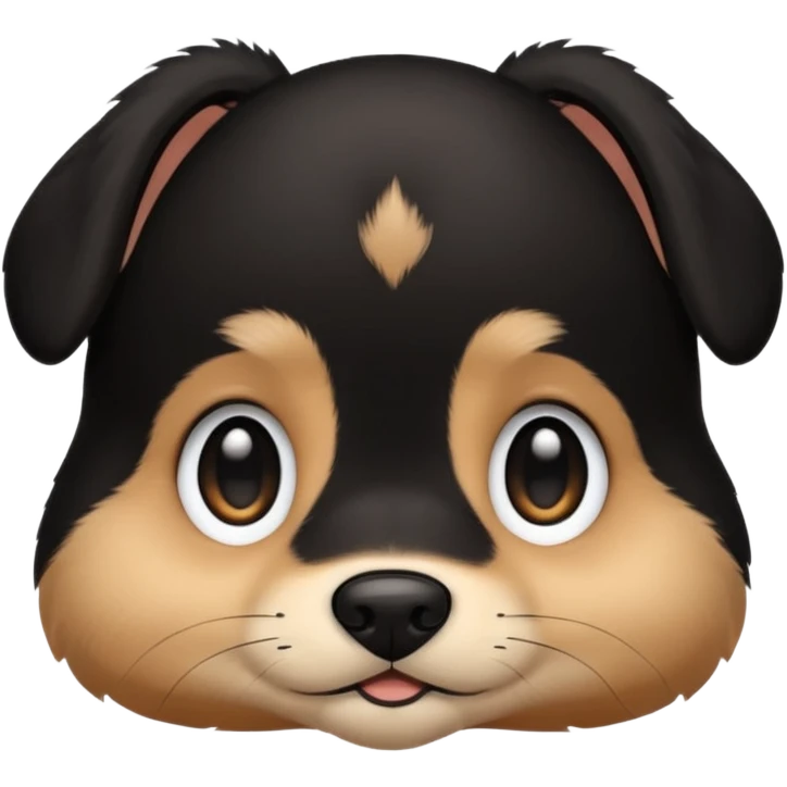 Baby dog face 🐈‍⬛ emoji