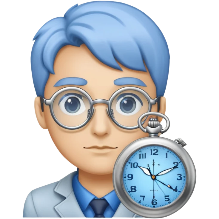 🕵️🕰️⚡️😎🩵 emoji