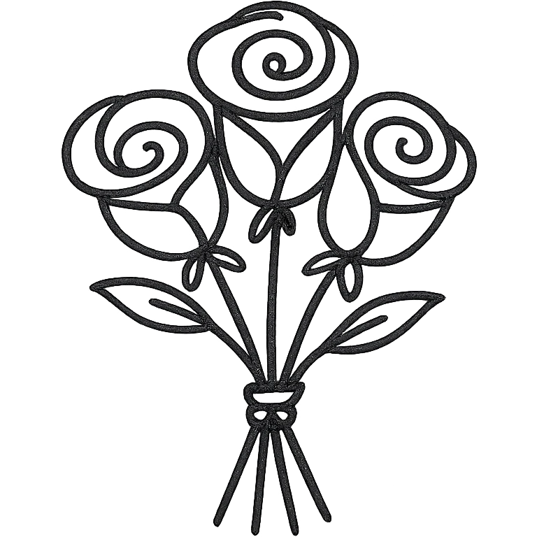 a bouquet of roses emoji