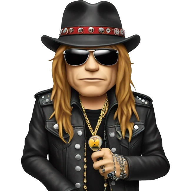 Axl Rose con micrófono  emoji