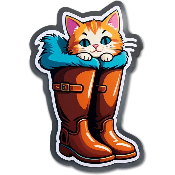 Cat in boot emoji