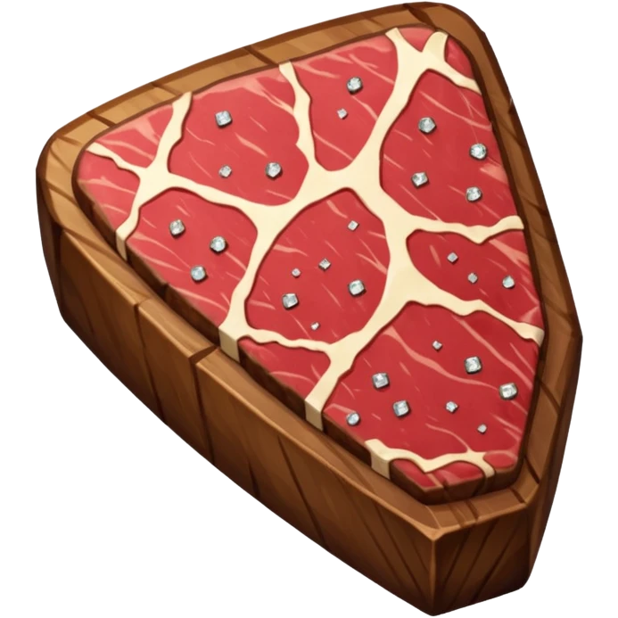 алмазный стейк, no background emoji