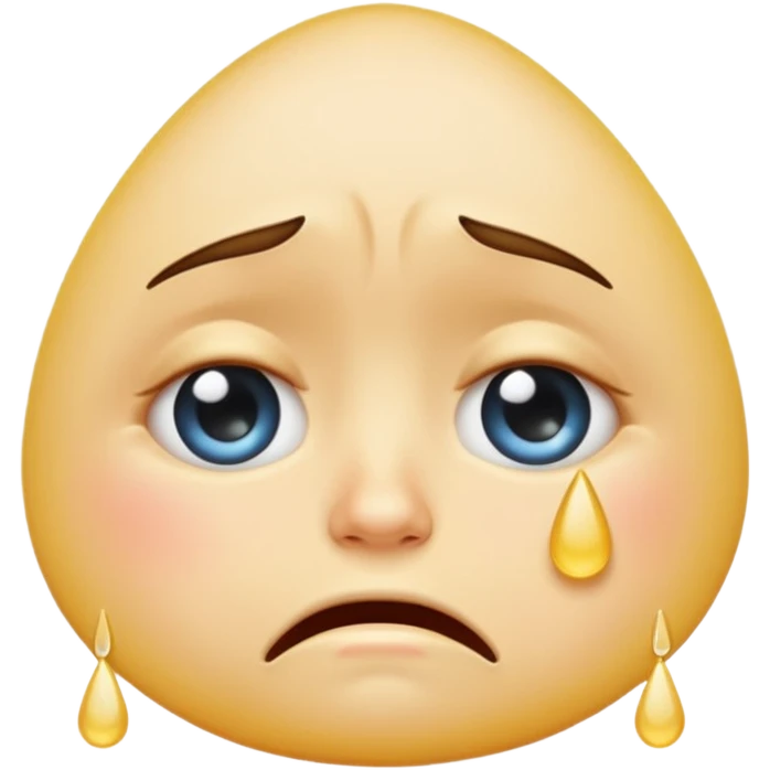 crying face emoji, expressive and clear emoji