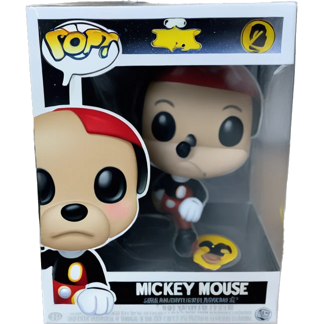 Mickey mouse in a funko pop box emoji