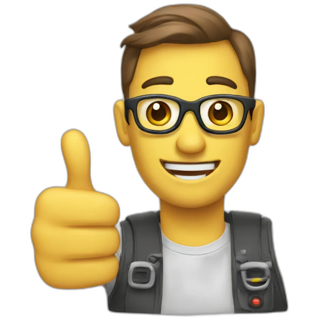 thumbs up programmer emoji