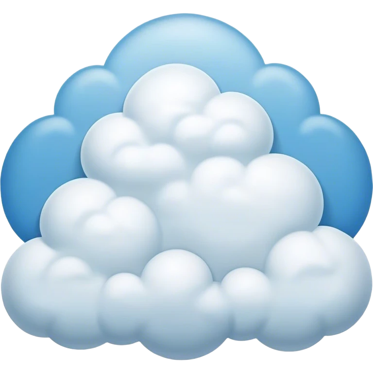 Cinematic Realistic Cumulus Emoji, Big and puffy, with cotton-like clouds floating in the clear blue sky. The rounded tops of the clouds glow with the light of the sun, while their soft, white texture adds a sense of calm and spaciousness. Soft glowing outline, capturing the essence of warmth, comfort, and peaceful skies in a perfect cumulus cloud! emoji