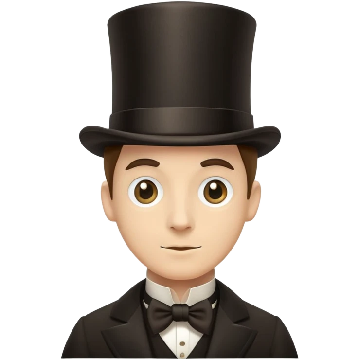 Carinha de cartola e monóculo  emoji