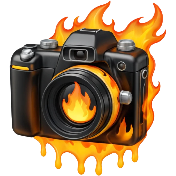 camera on fire emoji