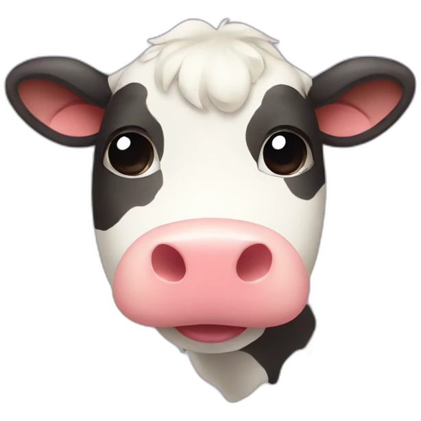 Kawaii cow  emoji
