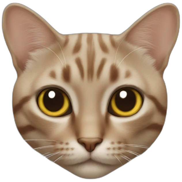 Un chat en forme de caca emoji