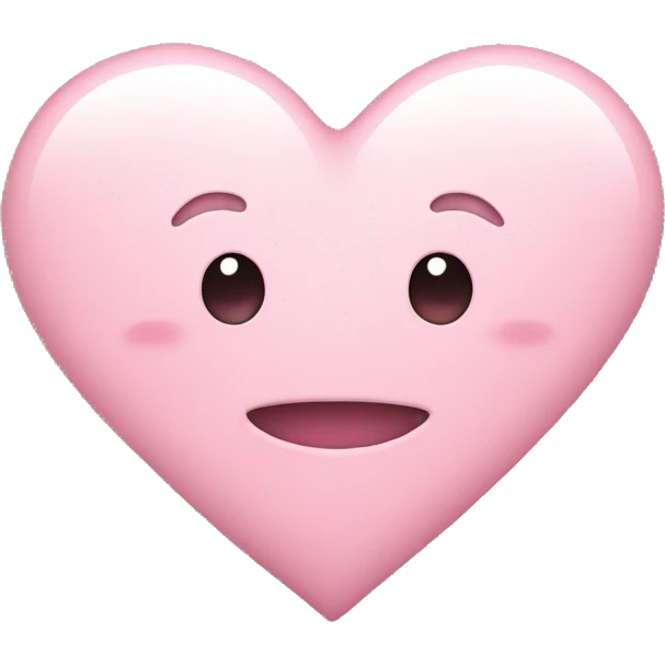 Light pink heart emoji