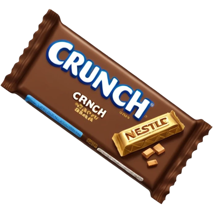 Nestle crunch bar bitten emoji
