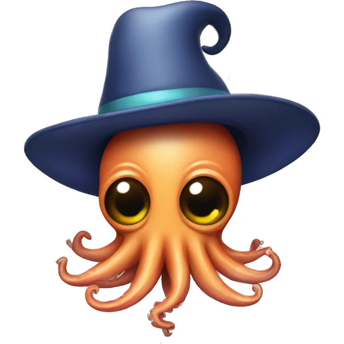 Squid with hat  emoji