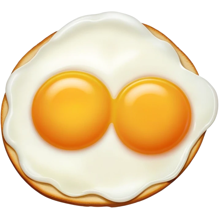 fried egg with only white emoji