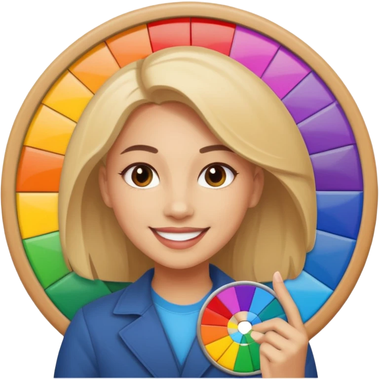 graphic designer , color wheel, photoshop icon emoji