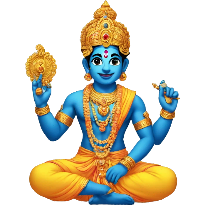 Krishna in his maha avatar  emoji
