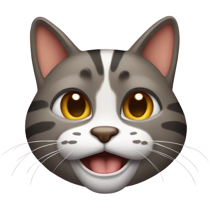 Goofy cat emoji