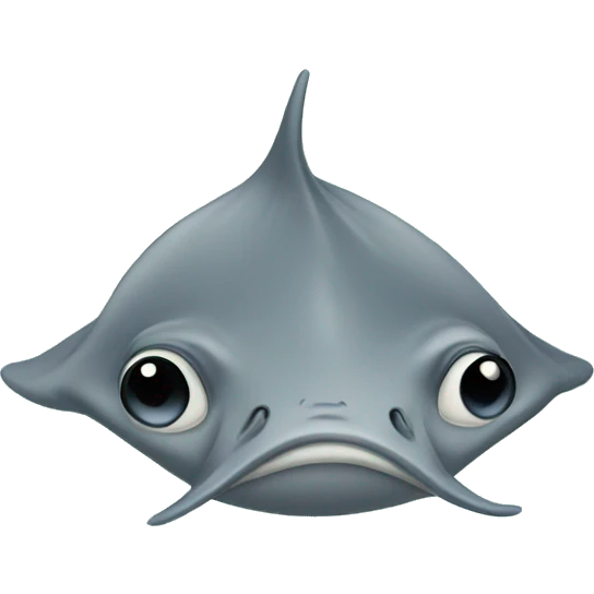 Stingray cartoon emoji
