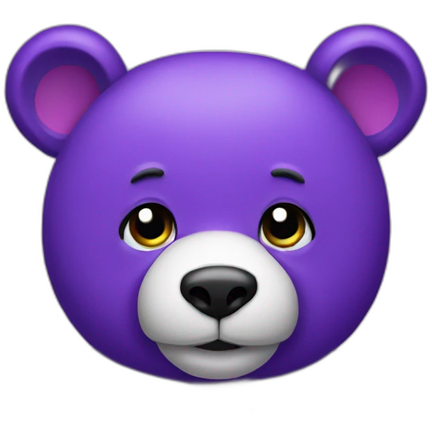 Purple bear emoji