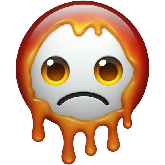 melting emoji with hart eyes emoji